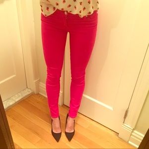 Cherry Red Skinny Jeans | Brand: Seven | Size: 25